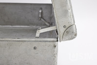 M1995_067 iv.jpg; M1995/067; Aluminium suitcase used by Esther Starzynski; suitcases